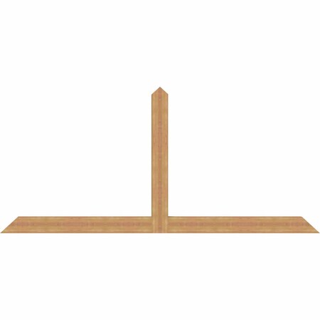 Ekena Millwork Portland Timber Gable Bracket, Western Red Cedar, 108"W x 49"H x 3 1/2"D x 5 1/2"F, 11/12 Pitch GBW108X49X0406POR00SWR